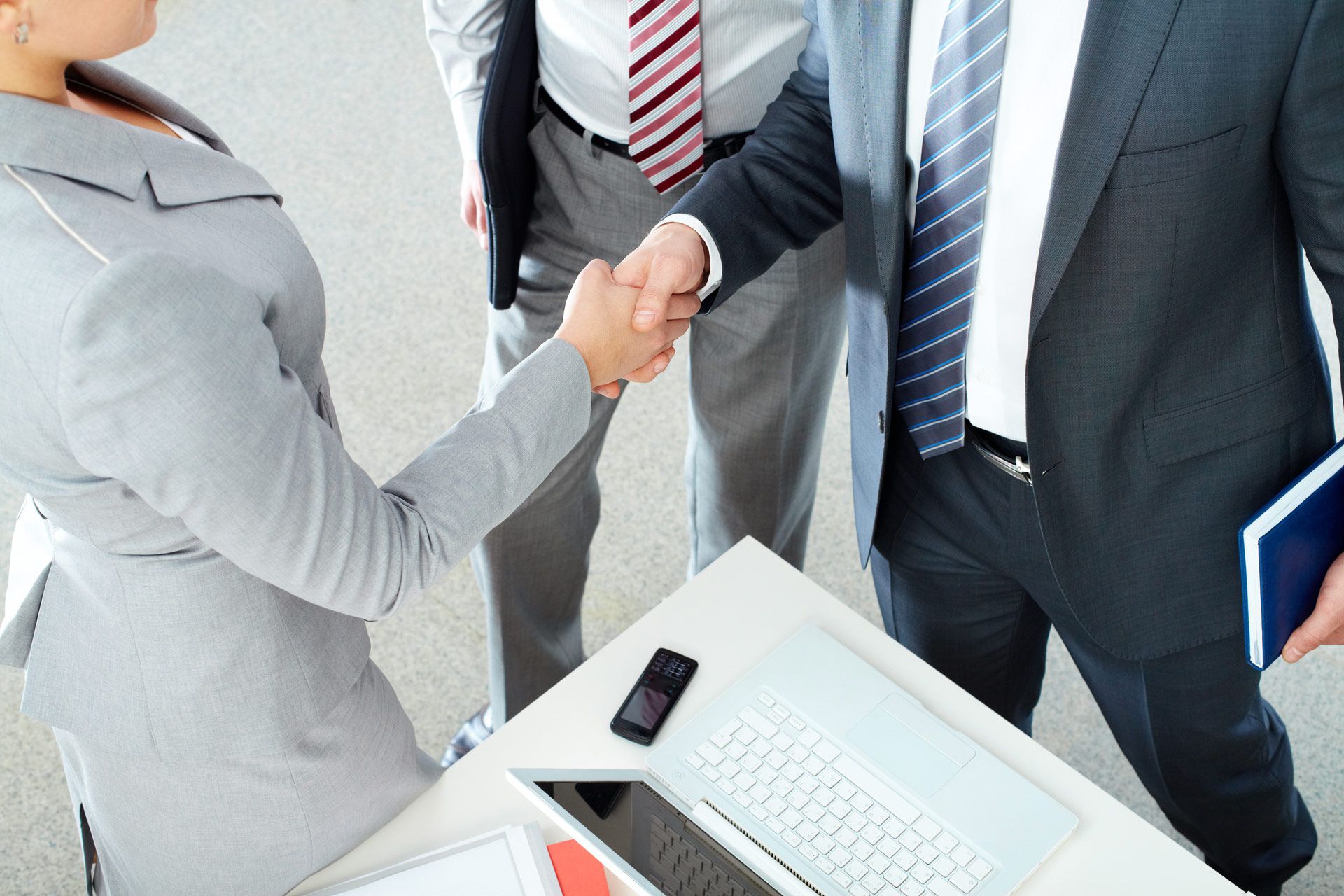 Professionals collaborating in a workshop